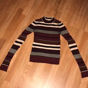 Aeropostale Retro Striped Colorful Sweater